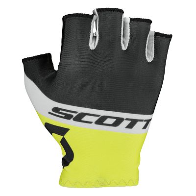 Превью  Перчатки велосипедные SCOTT RC Team Short Finger black/yellow Black/Yellow